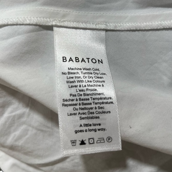 Aritzia Babaton Eckerd Strapless Blouse | Black & White Gingham | Size Large - Picture 9 of 10